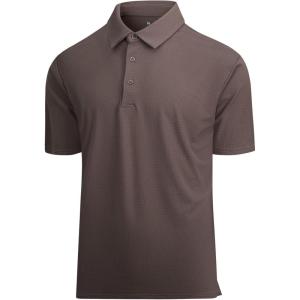 SAMERM Golf Shirts for Men Dry Fit Short Sleeve Mens Golf Shirt Performance Moisture Wicking Polo Shirts for Men(128khaki Golf Polo)