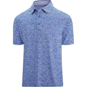 SAMERM Golf Shirts for Men Dry Fit Short Sleeve Mens Golf Shirt Performance Moisture Wicking Polo Shirts for Men(Blue13)
