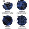 SAMERM Mens Button Down Shirts 4-Way Stretch Wrinkle Free Long Sleeve Print Plaid Business Dress Shirt(Men Flannel Blue Plaid)