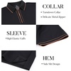 SAMERM Mens Golf Shirts Short Sleeve Dry Fit Performance Moisture Wicking Print Sport Polo Shirts for Men Casual(Black Polo Shirt)