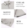 SAMERM Mens Golf Shirts Short Sleeve Dry Fit Performance Moisture Wicking Print Sport Polo Shirts for Men Casual(Grey Polo Shirt)