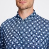SAMERM Golf Shirts for Men Super Stretch Jacquard Dry Fit Golf Polo Moisture Wicking Short Sleeve Polo Shirts for Men(Black-b)