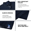 SAMERM Golf Shirts for Men Super Stretch Jacquard Dry Fit Golf Polo Moisture Wicking Short Sleeve Polo Shirts for Men(Black-c)