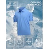 SAMERM Golf Shirts for Men Super Stretch Jacquard Dry Fit Golf Polo Moisture Wicking Short Sleeve Polo Shirts for Men(Blue-a)