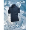 SAMERM Golf Shirts for Men Super Stretch Jacquard Dry Fit Golf Polo Moisture Wicking Short Sleeve Polo Shirts for Men(Navy-c)