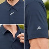 SAMERM Golf Shirts for Men Super Stretch Jacquard Dry Fit Golf Polo Moisture Wicking Short Sleeve Polo Shirts for Men(Navy-c)