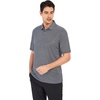 SAMERM Golf Shirts for Men Super Stretch Jacquard Dry Fit Golf Polo Moisture Wicking Short Sleeve Polo Shirts for Men(Wave-black)