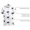 SAMERM Golf Shirts for Men Super Stretch Jacquard Dry Fit Golf Polo Moisture Wicking Short Sleeve Polo Shirts for Men(White-b)