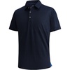 SAMERM Golf Shirts for Men Super Stretch Jacquard Dry Fit Golf Polo Moisture Wicking Short Sleeve Polo Shirts for Men(Black-c)