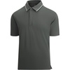 SAMERM Golf Shirts for Men Super Stretch Jacquard Dry Fit Golf Polo Moisture Wicking Short Sleeve Polo Shirts for Men(Dark Grey)