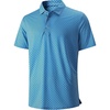 SAMERM Golf Shirts for Men Super Stretch Jacquard Dry Fit Golf Polo Moisture Wicking Short Sleeve Polo Shirts for Men(Navy-a)