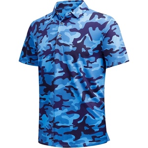 SAMERM Golf Shirts for Men Super Stretch Jacquard Dry Fit Golf Polo Moisture Wicking Short Sleeve Polo Shirts for Men(Navy-b)