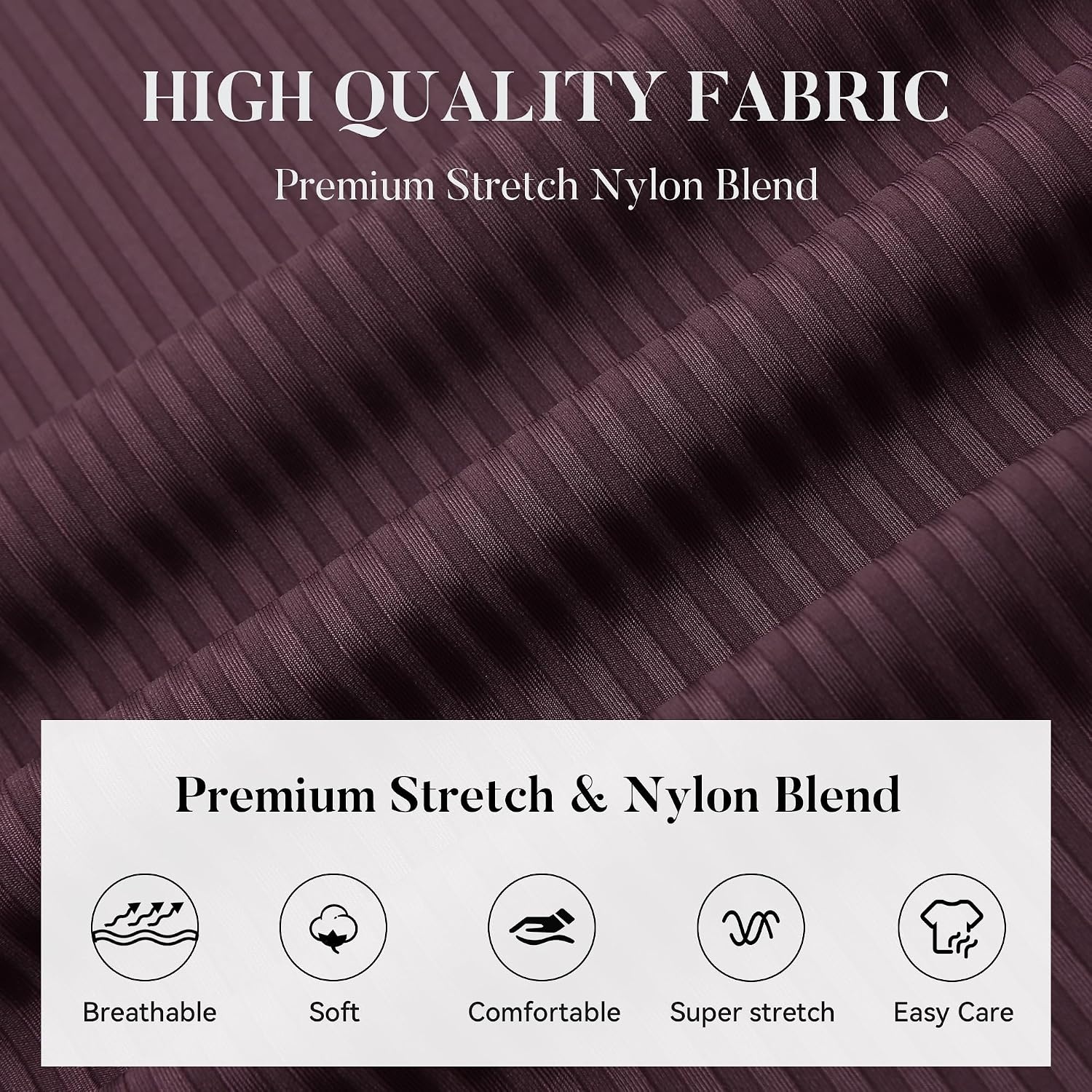 image:imageSAMERM Mens Dress Shirt Stretch Wrinkle Free Casual Button Down Shirts 4Way Stretch amp Moisture Wicking Performance Shirt for Business Wedding Work Church Easy Care Lightweight amp BreathableD5burgundy