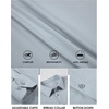 SAMERM Mens Dress Shirt Stretch Wrinkle Free Casual Button Down Shirts | 4-Way Stretch & Moisture Wicking Performance Shirt for Business, Wedding, Work, Church, Easy Care Lightweight & Breathable(Grey Long Sleeve Shirt)