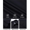 SAMERM Mens Dress Shirt Stretch Wrinkle Free Casual Button Down Shirts | 4-Way Stretch & Moisture Wicking Performance Shirt for Business, Wedding, Work, Church, Easy Care Lightweight & Breathable(B2-black)