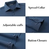 SAMERM Mens Dress Shirt Stretch Wrinkle Free Casual Button Down Shirts | 4-Way Stretch & Moisture Wicking Performance Shirt for Business, Wedding, Work, Church, Easy Care Lightweight & Breathable(D3-navy)