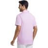 SAMERM Mens Golf Shirts Dry Fit Performance Sport Polo Shirts for Men | Moisture Wicking Casual Print Golf Shirt Short Sleeve Stiff Collar 4-Way Stretch Lightweight Comfort for Sport,Work,Stay Cool(Pink Dots Golf Shirt)