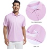 SAMERM Mens Golf Shirts Dry Fit Performance Sport Polo Shirts for Men | Moisture Wicking Casual Print Golf Shirt Short Sleeve Stiff Collar 4-Way Stretch Lightweight Comfort for Sport,Work,Stay Cool(Wine Diamond Golf Shirt)