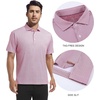 SAMERM Mens Golf Shirts Dry Fit Performance Sport Polo Shirts for Men | Moisture Wicking Casual Print Golf Shirt Short Sleeve Stiff Collar 4-Way Stretch Lightweight Comfort for Sport,Work,Stay Cool(Wine Diamond Golf Shirt)