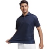 SAMERM Mens Golf Shirts Dry Fit Performance Sport Polo Shirts for Men | Moisture Wicking Casual Print Golf Shirt Short Sleeve Stiff Collar 4-Way Stretch Lightweight Comfort for Sport,Work,Stay Cool(Navy Sail Golf Shirt)