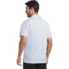 SAMERM Mens Golf Shirts Dry Fit Performance Sport Polo Shirts for Men | Moisture Wicking Casual Print Golf Shirt Short Sleeve Stiff Collar 4-Way Stretch Lightweight Comfort for Sport,Work,Stay Cool(White U Golf Shirt)