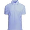 Blue White Square Golf Shirt