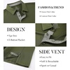 SAMERM Men’s Long Sleeve Polo Shirts Moisture Wicking Golf Shirts Soft(Mens Polo Olive Green)