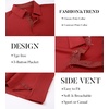 SAMERM Men’s Long Sleeve Polo Shirts Moisture Wicking Golf Shirts Soft(Mens Polo Red)