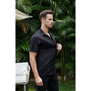 SAMERM Mens Dress Shirt Stretch Wrinkle Free Casual Button Down Shirts(A2-black)