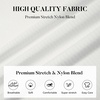 SAMERM Mens Dress Shirt Stretch Wrinkle Free Casual Button Down Shirts(D1-white)