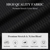 SAMERM Mens Dress Shirt Stretch Wrinkle Free Casual Button Down Shirts(D2-black)