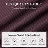 SAMERM Mens Dress Shirt Stretch Wrinkle Free Casual Button Down Shirts(D5-burgundy)