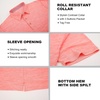 SAMERM Golf Shirts for Men Super Stretch Jacquard Dry Fit Golf Polo Moisture Wicking Short Sleeve Polo Shirts for Men(Pink Solid Polo Shirt)