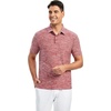 SAMERM Golf Shirts for Men Super Stretch Jacquard Dry Fit Golf Polo Moisture Wicking Short Sleeve Polo Shirts for Men(Red)